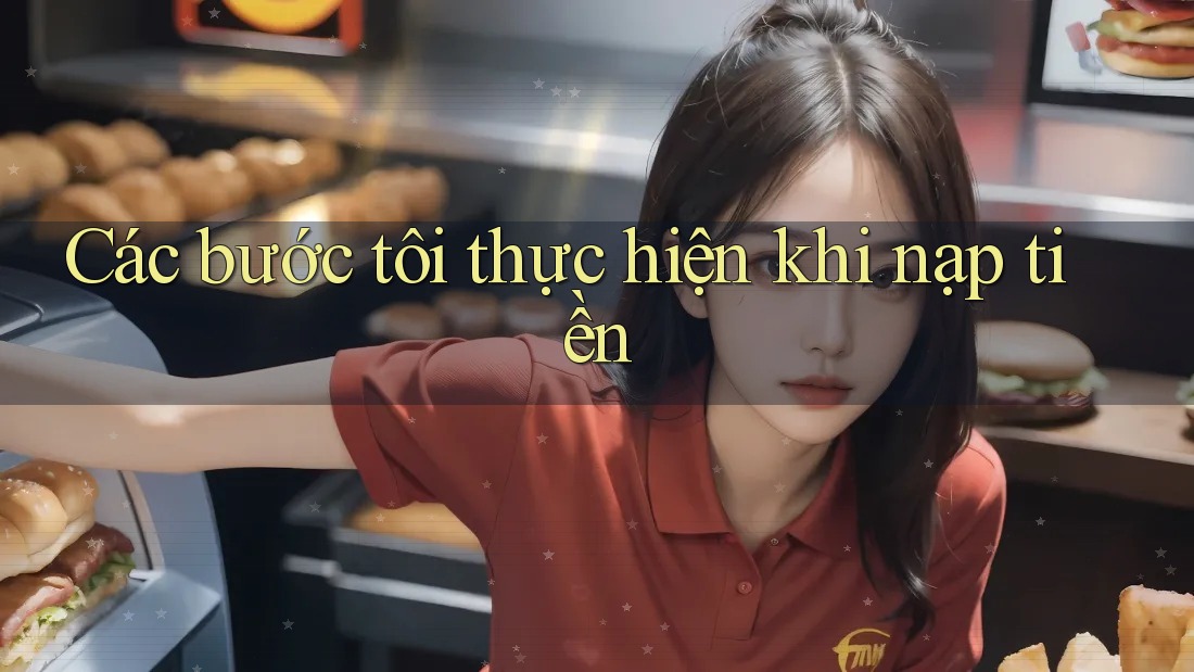 Các bước tôi thực hiện khi nạp tiền Các bước tôi thực hiện khi nạp tiền