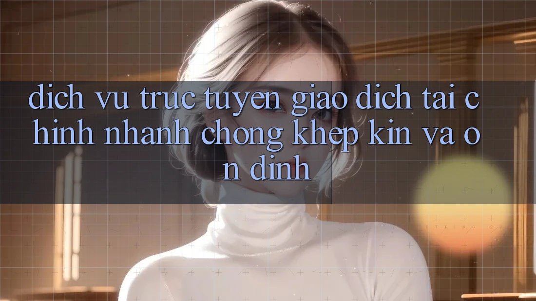 Dịch vụ trực tuyến Giao Dịch Tài Chính: Nhanh chóng, Khép Kín Và Ổn định