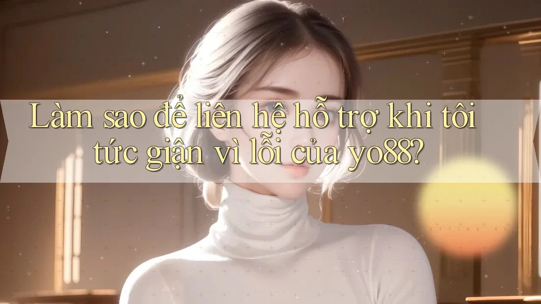 Làm sao để liên hệ hỗ trợ khi tôi tức giận vì lỗi của yo88?