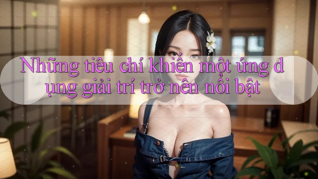 Những tiêu chí khiến một ứng dụng giải trí trở nên nổi bật