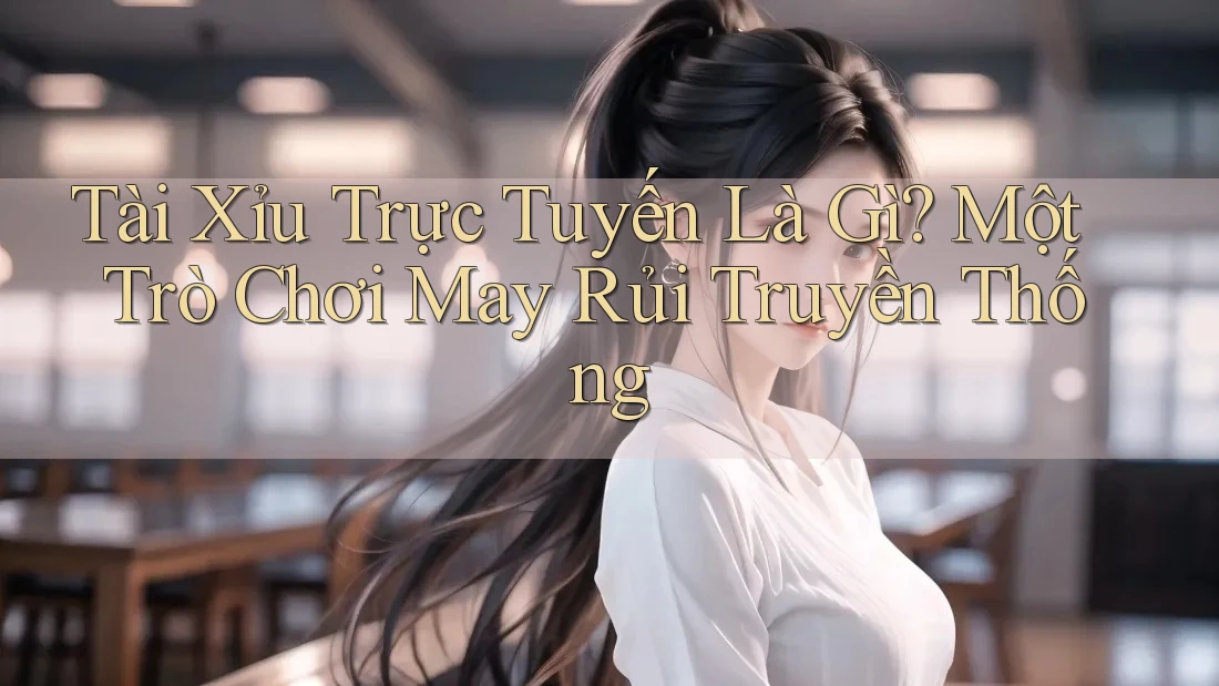 Tài Xỉu Trực Tuyến Là Gì? Một Trò Chơi May Rủi Truyền Thống