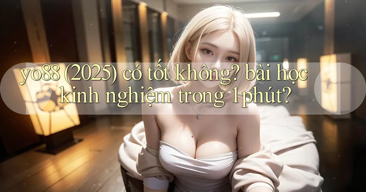 yo88 (2025) có tốt không bài học kinh nghiệm trong 1 phút