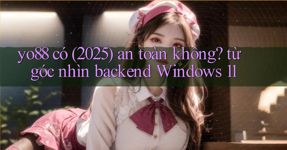 yo88 có (2025) an toàn không từ góc nhìn backend Windows 11